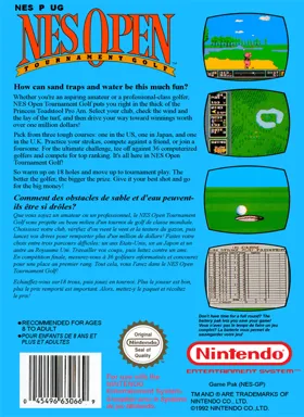 Mario Open Golf (Japan) (Rev 1) (Virtual Console) box cover back